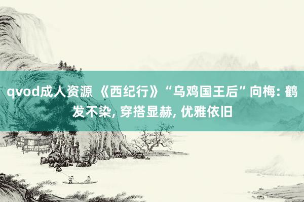 qvod成人资源 《西纪行》“乌鸡国王后”向梅: 鹤发不染, 穿搭显赫, 优雅依旧